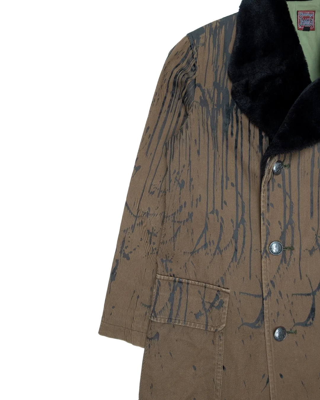 Jean Paul Gaultier AW1998 Velour Drip Coat — Middleman Store